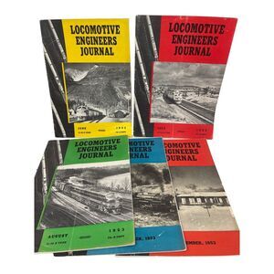 1953 Locomotive Engineers Journal Magazine Lot of 5 Monthly Editions